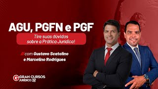 AGU PGFN e PGF Tira dúvidas sobre a Prática Jurídica com Gustavo Scatolino e Marcelino Rodrigues [upl. by Olia]