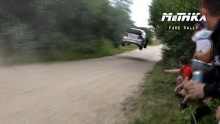 Ogier amp Mikkelsen  HIGH SPEED JUMPS  WRC Rally Poland 2016 [upl. by Tnek]