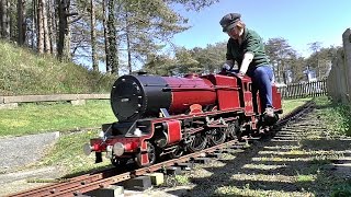 Chris amp Rosie Woolston Test run their new acquisition a 7 14 inch Unrebuilt Royal Scot [upl. by Lamrert]