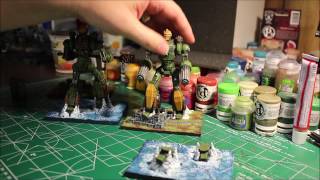 Dystopian Wars FSA Restitution Class Battle Robots [upl. by Gemperle]