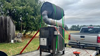 Resurrecting an old modified wood stove to upgrade my pole barn woodstove fire heat old [upl. by Hazard]