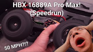 HBX 16889A Pro Max Speed Test Can we hit 50MPH How Fast Can This Little Truck Go [upl. by Arreik679]