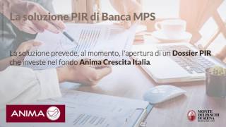 PIR  Piani Individuali di Risparmio scopriamo cosa sono con Banca Mps [upl. by Eiryk968]