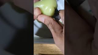 GREEN MACOPA LETS EAT green makopa macopa fruit satisfying shortsfeed shorts asmr [upl. by Aldarcie185]