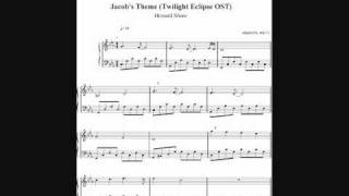 Jacobs Theme Twilight Eclipse OST  Howard Shore  SHEETS [upl. by Venterea]