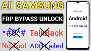 SAMSUNG FRP BYPASS 2024 ANDROID 121314 Latest Security Frp Lock Removal  Google Lock Remove 2024 [upl. by Nivk]