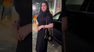 Slaying The Spotlight Zareen Khan Mesmerizes In A Chic Black Ensemble  Bollywood  shorts  N18S [upl. by Aitsirt]