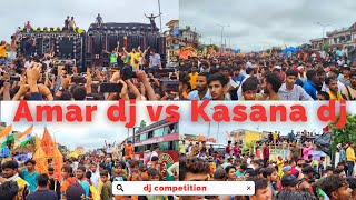 Dj Amar vs Dj Kasana  dj competition  Biggest Dj Competition  kasana dj vs Amar dj [upl. by Arreip155]