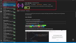 Live Server Extension Install in VSCode [upl. by Yroggerg]