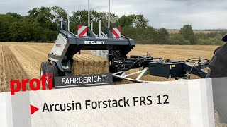 Ballensammler Arcusin Forstack FRS 12  profi Fahrbericht [upl. by Arimihc]