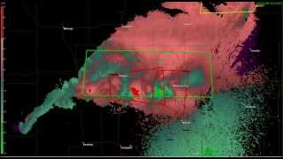 GRAnalyst LOCAL Radar amp Warnings  Oklahoma City amp St Louis Tornadoes 53113 [upl. by Ecinuahs]