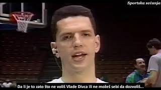 Dražen Petrović  quotVolim Vladea On je stvarno dobar momakquot [upl. by Lacee]