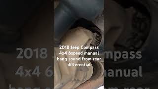 2018 Jeep Compass 4x4 manual 6 speed bang sound from rear differential when driving between 3545mph [upl. by Sosna]