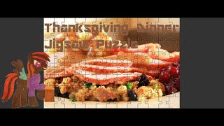 104 pieces takes a while  Thanksgiving Dinner Jigsaw Puzzle [upl. by Alletsyrc311]