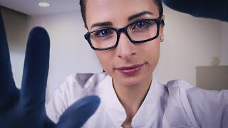 ASMR Deutsch Arzt Roleplay 👩‍⚕️ Hautarzt untersucht dich ASMR Hautpflege  Dermatologe  German [upl. by Bivins]