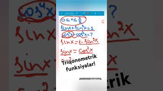 Triqonometrik funksiyalar maths izah riyaziyyat [upl. by Esineg]