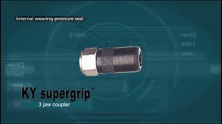 Macnaught KY Super grip hydraulic grease coupler  RedPoint [upl. by Anilra240]