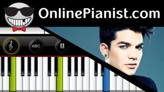 Adam Lambert  Better Than I Know Myself  Piano Tutorial [upl. by Kaufman]