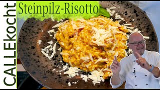 Risotto mit Steinpilzen selber machen  Lecker schlonzig Mein Rezept [upl. by Gnal]