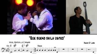 quotQue bueno baila ustedquot Castellano de Oscar D Leon Bass cover por Emilio Labardi Lopez de Cuba [upl. by Aneleairam]