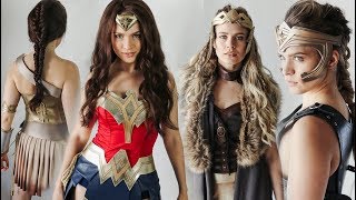 Wonder Woman Hairstyles Hair Tutorial  KayleyMelissa [upl. by Acinomad]