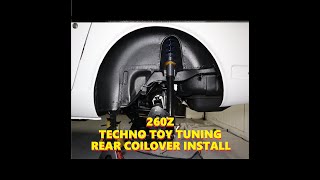 Fitting Techno Toy Tuning rear coilovers to a Datsun 260z [upl. by Dumond289]