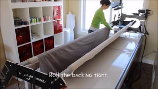 How To Load a Quilt on a LongArm Quilting Machine [upl. by Stephani]