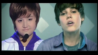 Your Face Sounds Familiar Kids Alonzo Muhlach as Justin Bieber Baby [upl. by Apicella]