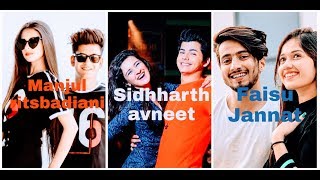 Manjul and Ritsbadiani  sidhharth and Avneet kaur  Faisu and Jannat zubair [upl. by Hellah]