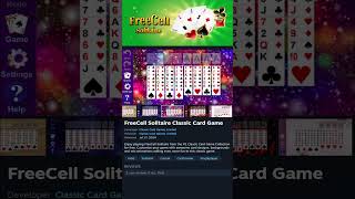 FreeCell Solitaire Classic Card Game New or Trending Game [upl. by Aun]