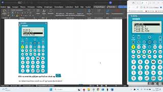 instellingen rekenmachine casio fx 82nl [upl. by Oikim]