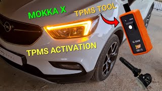 All you need to know about TPMS  New Tyre Pressure Sensors Activation  OpelVauxhall Mokka X [upl. by Nahshunn]