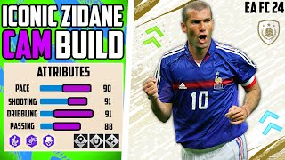 THE MOST ICONIC COMPLETE ZIDANE CAM BUILD EA FC 24 Pro Clubs [upl. by Pascha]