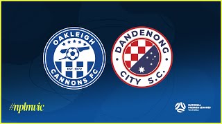 2024 NPLMVIC Round 17 Oakleigh Cannons FC v Dandenong City SC [upl. by Auqenaj691]