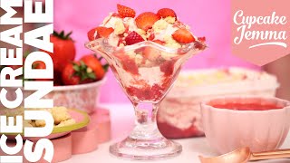 Strawberry Shortcake Ice Cream Cake recipe  The Recipe Rebel [upl. by Redla852]