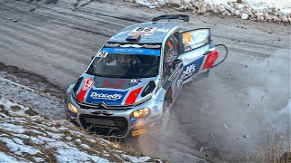 WRC Rallye Monte Carlo 2023  Flatout Big Crash Jumps amp crazy fans [upl. by Nyrret]