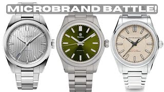 Tuseno Windseeker v Traska Commuter v Astor amp Banks Fortitude  Affordable Microbrand GADA watches [upl. by Jentoft]