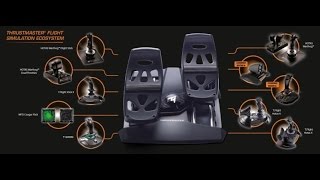 THRUSTMASTER TFLIGHT RUDDER PEDALS UnboxingDetailed Overview [upl. by Corette]