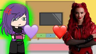 mal and evie react to Reds song in descendants 4 [upl. by Paik]