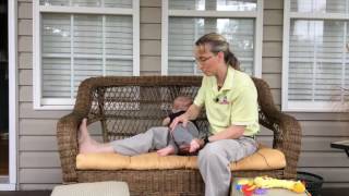 Teaching a Baby to Get into Sitting Pediatric Physical Therapy 17 [upl. by Aicinoid602]