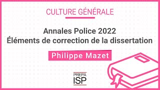 Annales Police 2022  Culture générale Officier [upl. by Attenra]