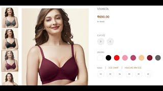 Trylo Vivanta Best Light Padded Bra for heavy bustprofilefigure Womens Adda Store [upl. by Alberta729]