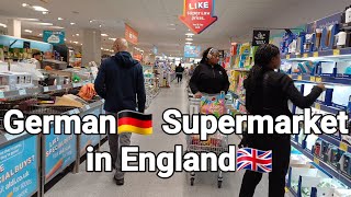 Shopping at A German🇩🇪 Supermarket in London England🇬🇧 Essential Items are Very Cheap [upl. by Aekin]