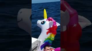 When Found a Guy 4 Miles Offshore in the Ocean on a Unicorn Floaty Shorts [upl. by Sivolc511]