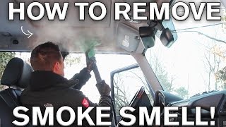 Interior Smoke Removal Tricks Mercedes AMG G55 [upl. by Ecnerrat]