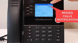 Mitel 6920 Handset  Missed Call Notification [upl. by Victorie116]