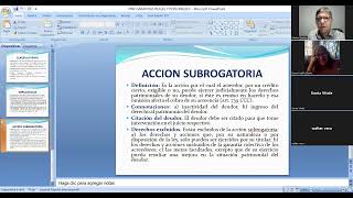 ACCION SUBROGATORIA Parte 1 [upl. by Linnet]