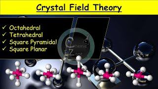 Crystal field theory  CFT detail explanation  Splitting in Oh Td square planar amp square pyr [upl. by Jacobson]