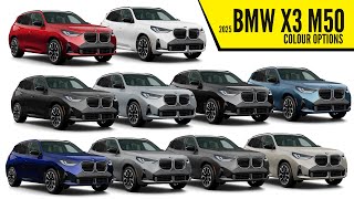 2025 BMW X3 M50  Color Options  Images  AUTOBICS [upl. by Chinua]