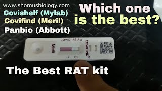 The best rapid antigen covid test kit  Mylab vs Meril vs Panbio covid rapid antigen test kit [upl. by Pazit]